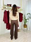 Pantalone Leandra - Cioccolato / S-Cioccolato / M