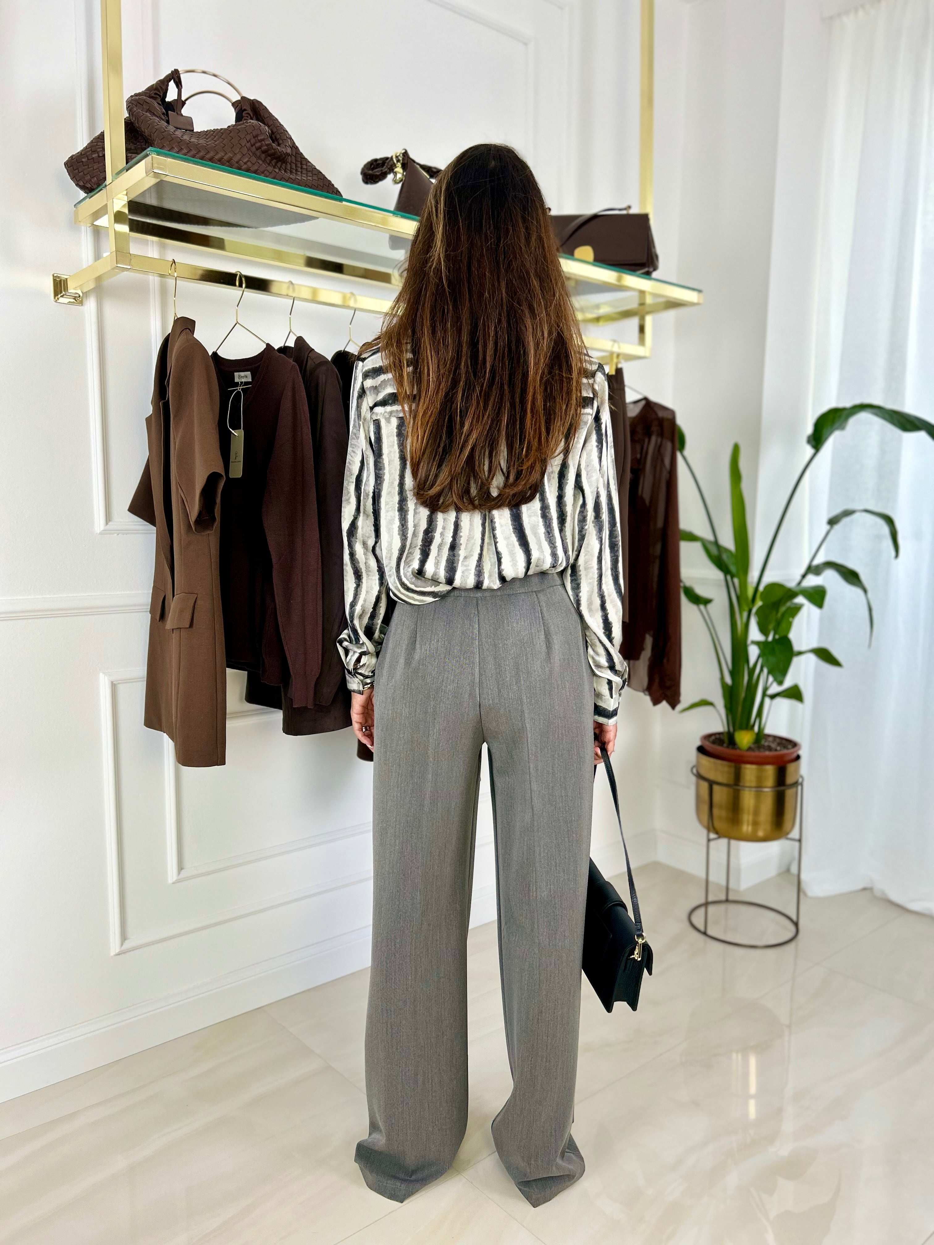 Pantalone Lorena - Cioccolato / S-Grigio / S-Nero / S-Cioccolato / M-Grigio / M-Nero / M