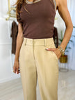 Pantalone Miranda - Bordeaux / S-Beige / S-Bordeaux / M-Bordeaux / L-Beige / M-Beige / L