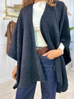 Poncho Emma - Nero-Grigio