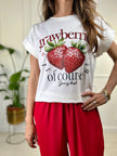 T-shirt fragola - Bianco / Taglia unica