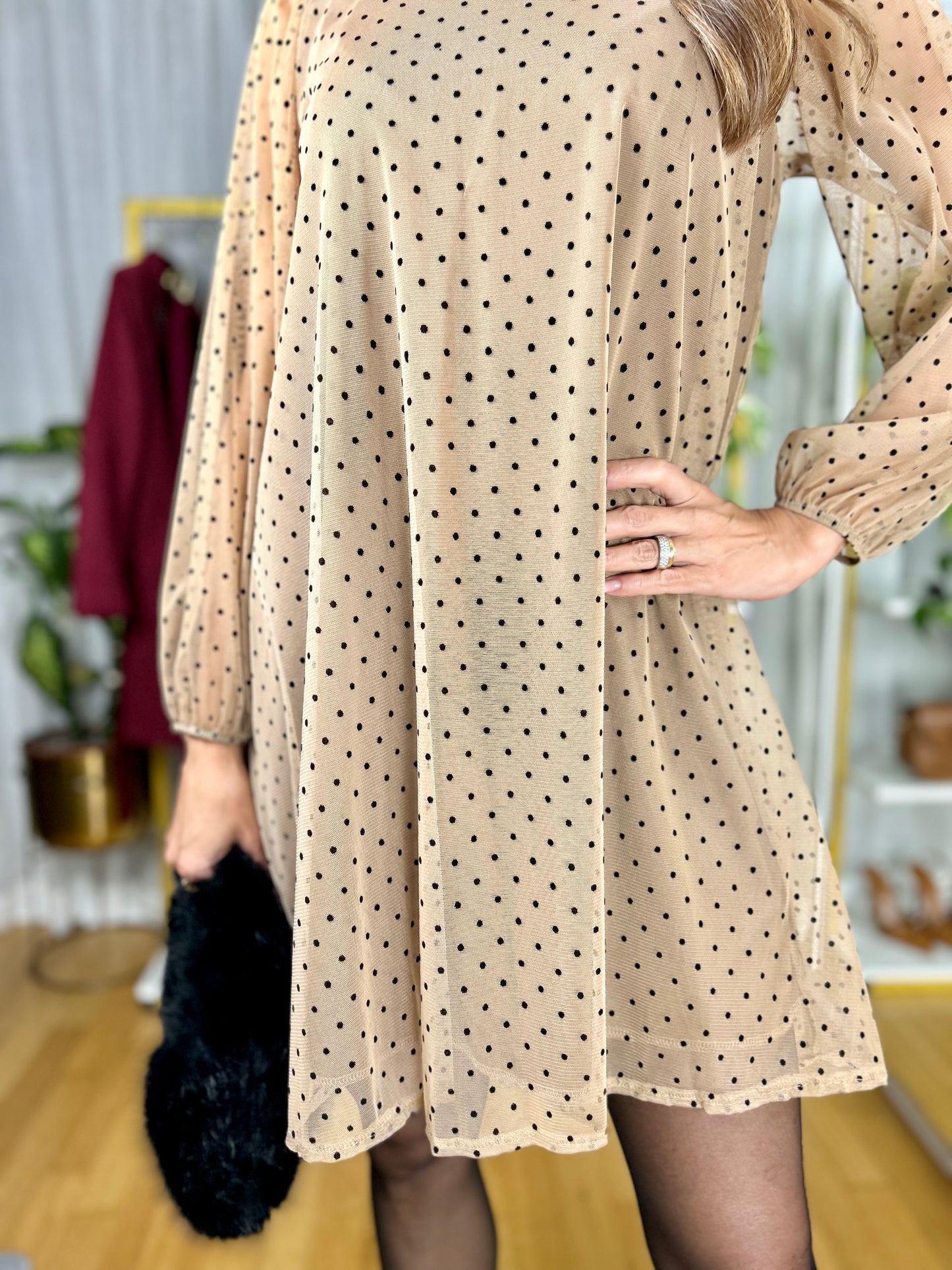 Vestito Isabel - Cammello / Taglia unica-Nero / Taglia unica