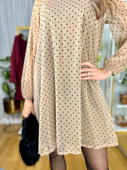 Vestito Isabel - Cammello / Taglia unica-Nero / Taglia unica