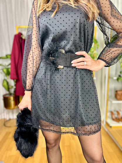 Vestito Isabel - Cammello / Taglia unica-Nero / Taglia unica