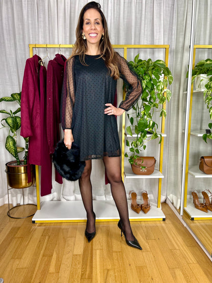 Vestito Isabel - Cammello / Taglia unica-Nero / Taglia unica