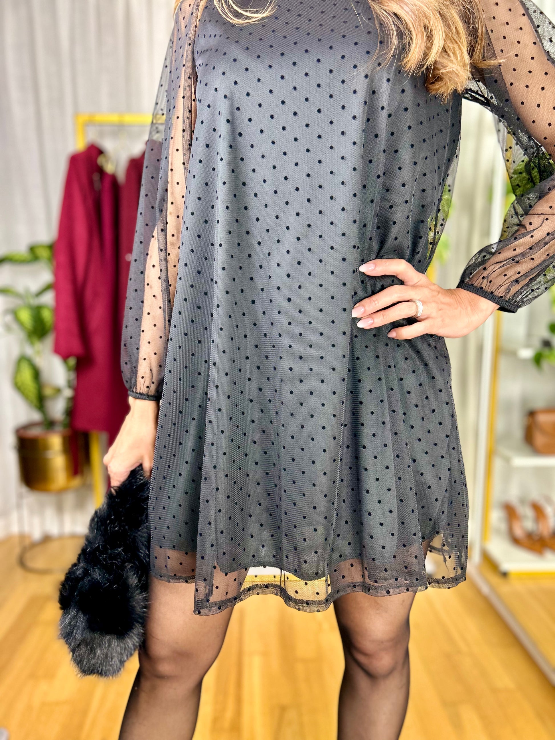 Vestito Isabel - Cammello / Taglia unica-Nero / Taglia unica