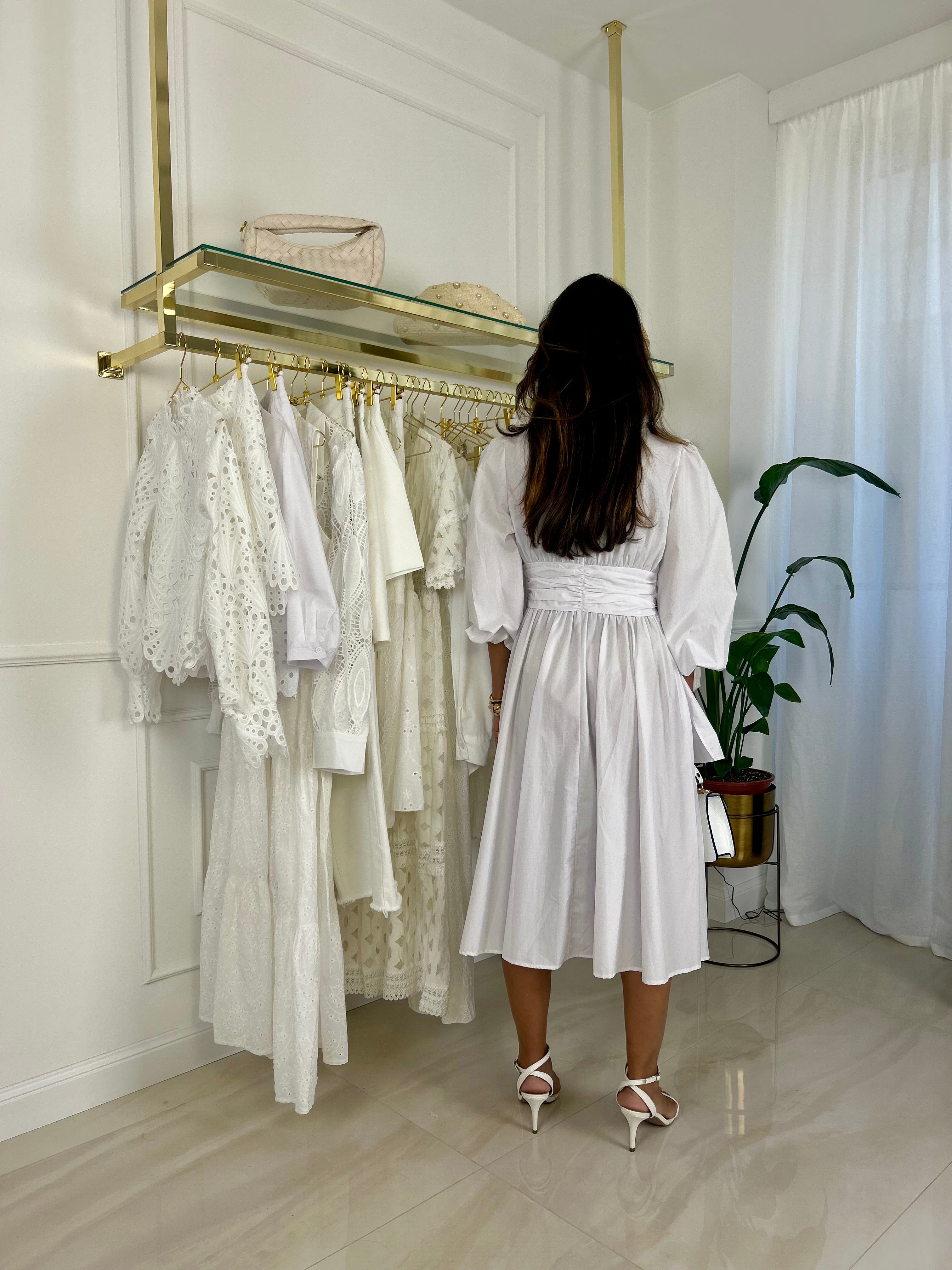 Vestito Sara - S / Nero-M / Nero-L / Nero-S / Bianco-M / Bianco-L / Bianco