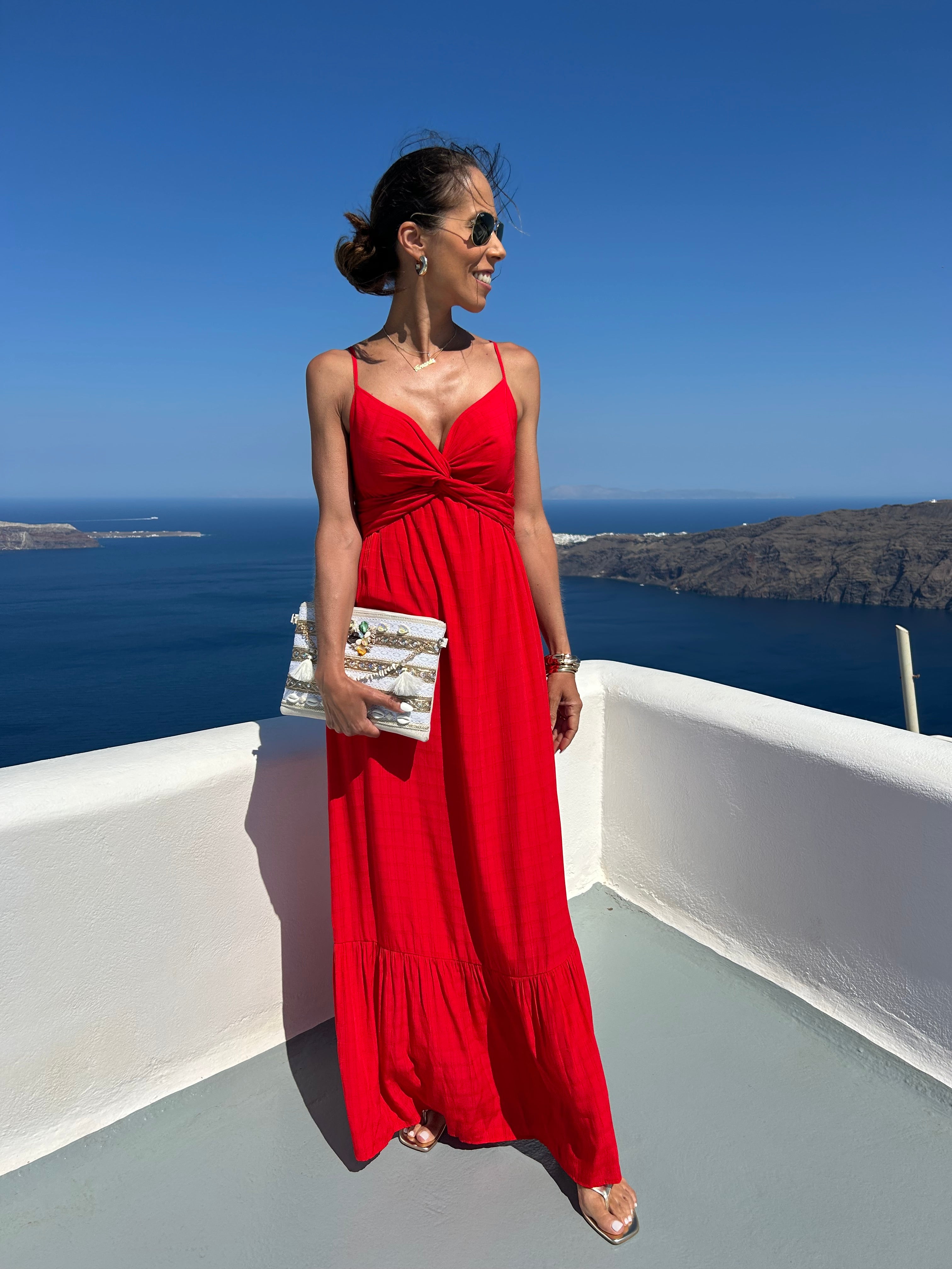 Vestito Tropicalia - S / Blu elettrico-M / Blu elettrico-L / Blu elettrico-S / Rosso-M / Rosso-L / Rosso