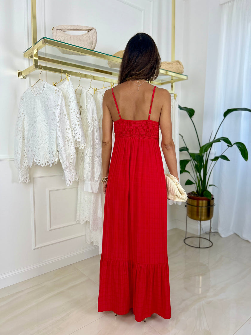 Vestito Tropicalia - S / Blu elettrico-M / Blu elettrico-L / Blu elettrico-S / Rosso-M / Rosso-L / Rosso