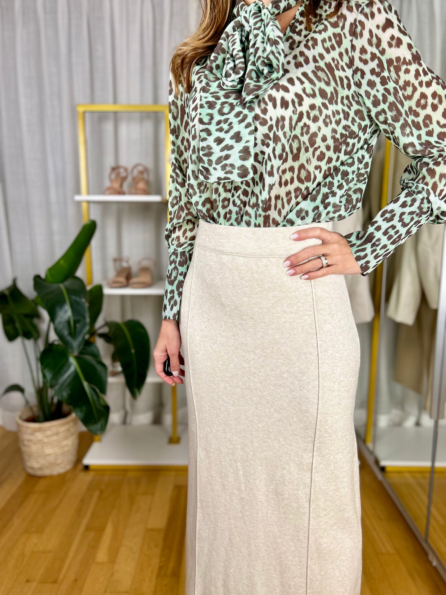 Camicia animalier Flora